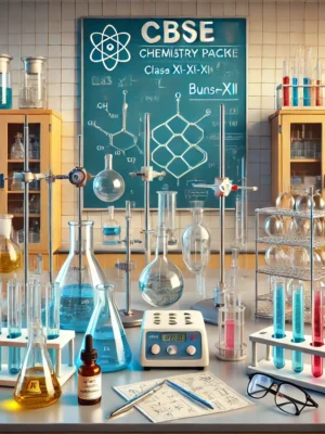 Glassware, reagents, and safety equipment.