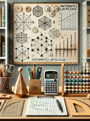 Geometric tools, abacus, and calculators.